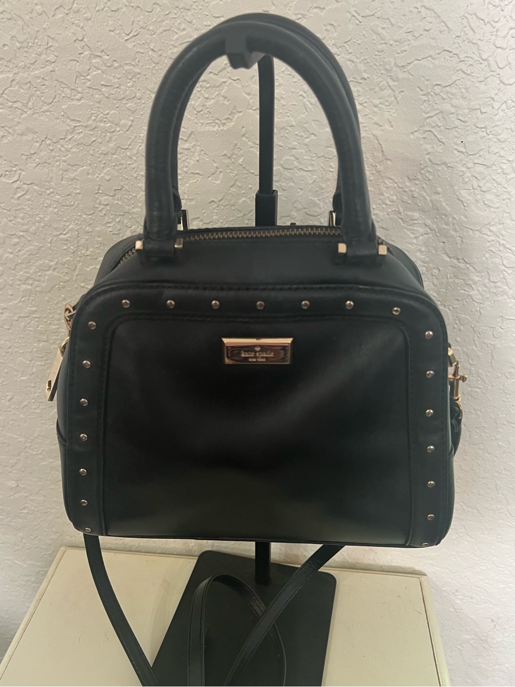 Kate Spade Black Studded Handbag